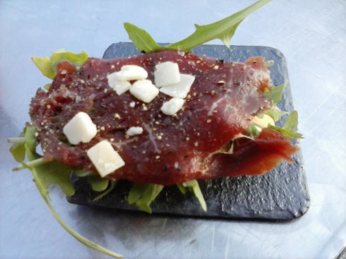 Caramba: Radiohead: Montadito de carpaccio de ternera karma police