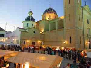 Summer in Altea's Casco Antiguo with craft booths