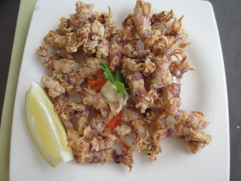 Chopitos (fried baby squid)
